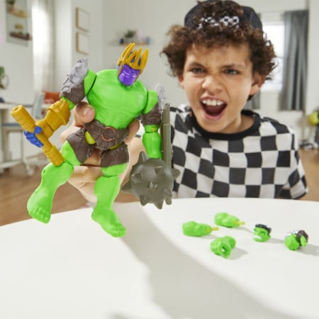 MARVEL AVENGERS MIX MASHERS SET FIGURINA HULK 12CM SI ACCESORII [3]