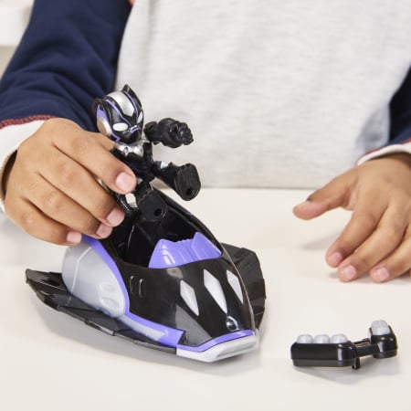 MARVEL IRON MAN SI PRIETENII SAI UIMITORI SET VEHICUL SI FIGURINA BLACK PANTHER [3]