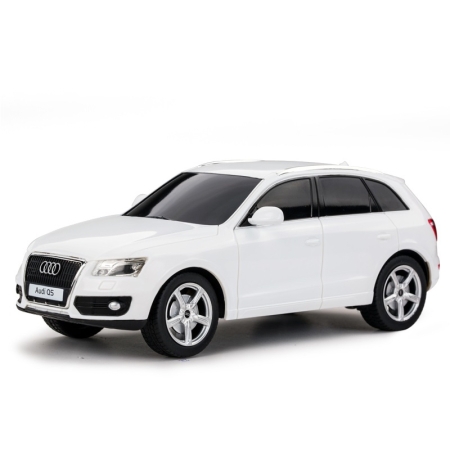 Mașinuțe cu telecomandă - MASINA CU TELECOMANDA AUDI Q5 ALB CU SCARA 1 LA 24