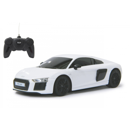 MASINA CU TELECOMANDA AUDI R8 ALB CU SCARA 1 LA 24 [1]