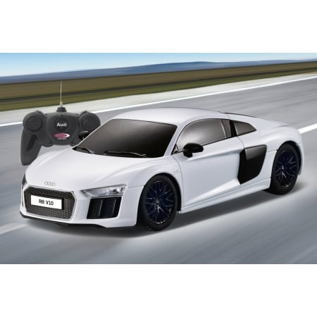 MASINA CU TELECOMANDA AUDI R8 ALB CU SCARA 1 LA 24 [8]