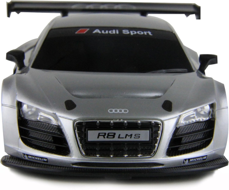 MASINA CU TELECOMANDA AUDI R8 ARGINTIU CU SCARA 1 LA 24 [2]