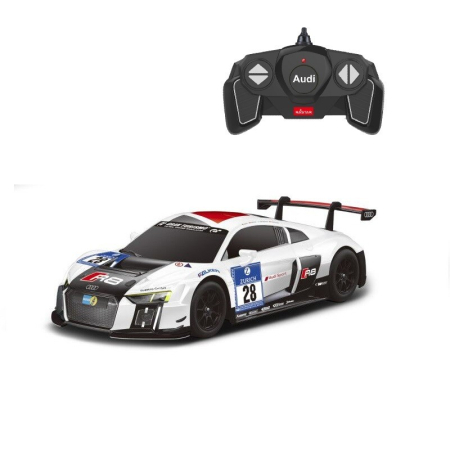 Mașinuțe cu telecomandă - MASINA CU TELECOMANDA AUDI R8 LMS PERFORMANCE ALB SCARA 1 LA 18