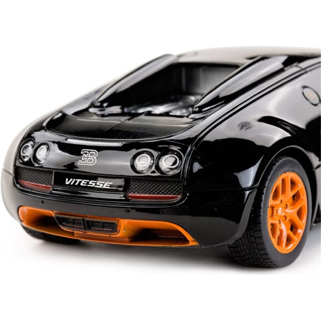 MASINA CU TELECOMANDA BUGATTI GRAND SPORT VITESSE NEGRU CU SCARA 1 LA 18 [4]