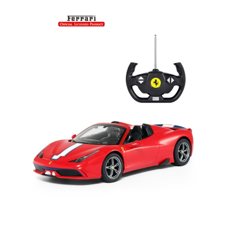 Mașinuțe cu telecomandă - MASINA CU TELECOMANDA FERRARI 458 ROSIE SCARA 1 LA 14