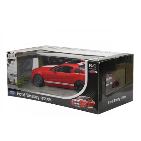 Mașinuțe cu telecomandă - MASINA CU TELECOMANDA FORD SHELBY GT500 ROSU CU SCARA 1 LA 14