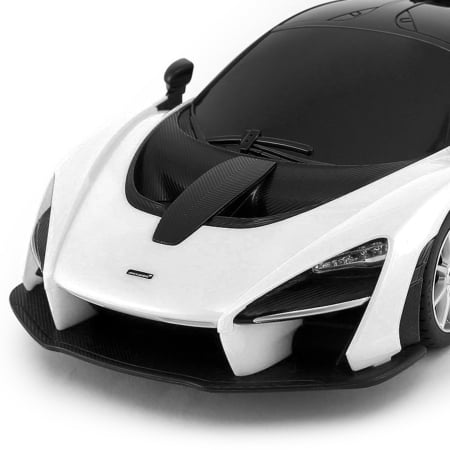 MASINA CU TELECOMANDA MCLAREN SENNA ALB CU SCARA 1 LA 18 [3]