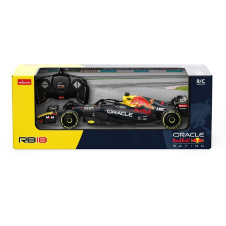 Mașinuțe cu telecomandă - MASINA CU TELECOMANDA ORACLE RED BULL RACING RB18 CU SCARA 1 LA 18