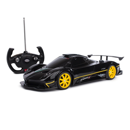 Mașinuțe cu telecomandă - MASINA CU TELECOMANDA PAGANI ZONDA R NEGRU CU SCARA 1 LA 14