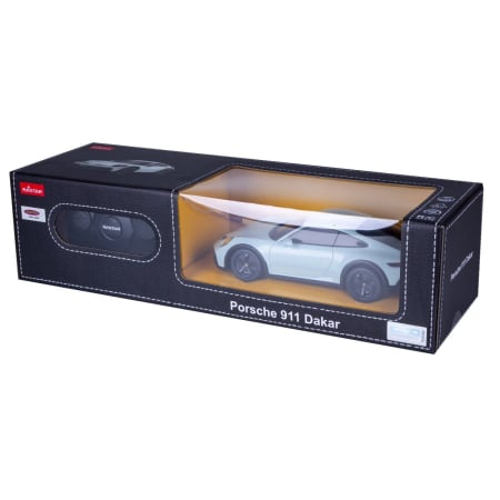 Mașinuțe cu telecomandă - MASINA CU TELECOMANDA PORSCHE 911 DAKAR CU SCARA 1 LA 24