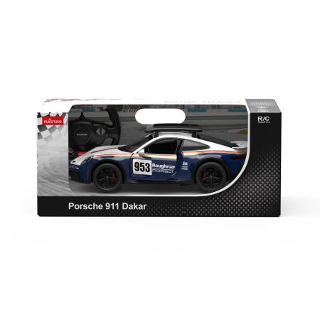 Mașinuțe cu telecomandă - MASINA CU TELECOMANDA PORSCHE 911 DAKAR SCARA 1 LA 14