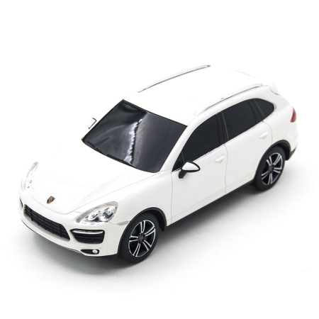 MASINA CU TELECOMANDA PORSCHE CAYENNE TURBO ALB CU SCARA 1 LA 24 [6]
