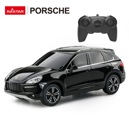 MASINA CU TELECOMANDA PORSCHE CAYENNE TURBO NEGRU CU SCARA 1 LA 24 [1]