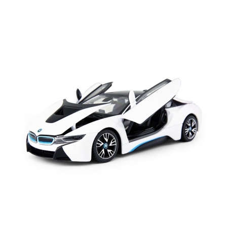 Mașinuțe, Motociclete, Elicoptere, Avioane - MASINUTA METALICA BMW I8 ALBA SCARA 1 LA 24