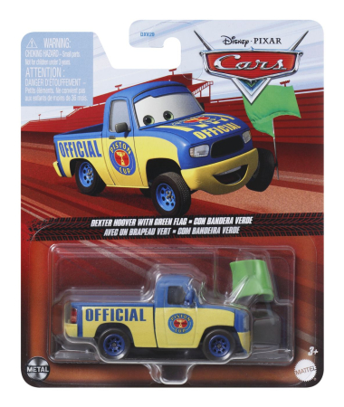 Mașinuțe, Motociclete, Elicoptere, Avioane - MASINUTA METALICA CARS3 PERSONAJUL DEXTER HOOVER CU STEAG VERDE