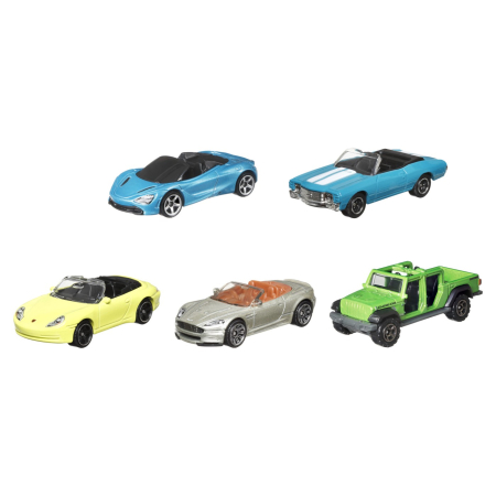 MATCHBOX SET 5 MASINUTE METALICE MBX BLUE HIGHWAYS II SCARA 1:64 [1]