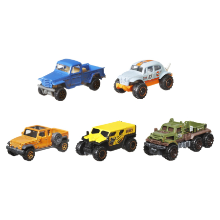 MATCHBOX SET 5 MASINUTE METALICE MBX NO ROAD NO PROBLEM SCARA 1:64 [1]