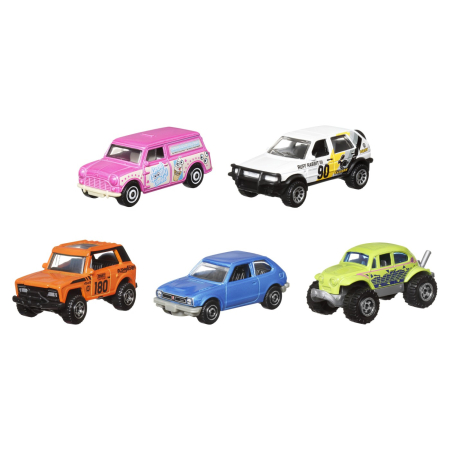 MATCHBOX SET 5 MASINUTE METALICE MBX RETRO SCARA 1:64 [1]