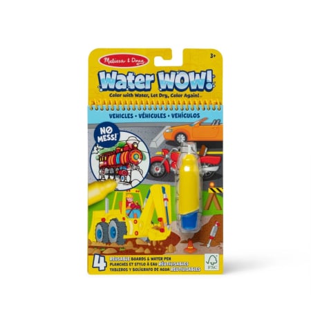 Jucarii de creatie si meserii - MELISSA AND DOUG CARTE DE COLORAT VEHICULE REUTILIZABILA CU APA WATER WOW