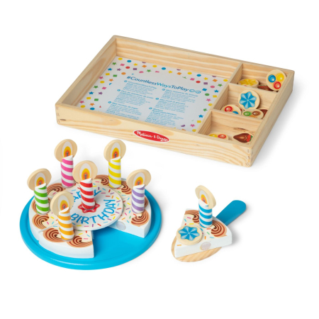 MELISSA AND DOUG SET DE JOACA DIN LEMN TORT ANIVERSAR [1]