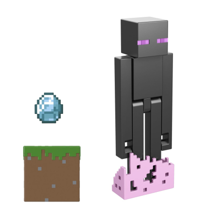 MINECRAFT CRAFT A BLOCK FIGURINA ENDERMAN 8CM [3]