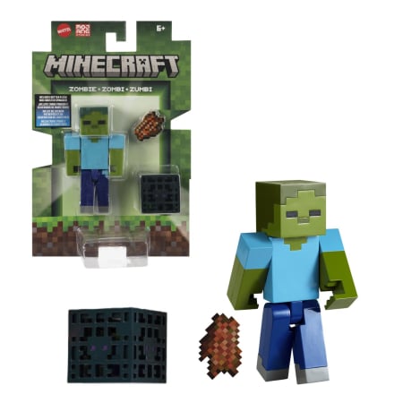 MINECRAFT CRAFT A BLOCK FIGURINA ZOMBI 8CM [7]