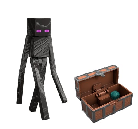 Figurine cu eroi si personaje - MINECRAFT SET FIGURINA ENDERMAN CU ACCESORII
