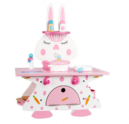 Mini Bucatarie din Lemn cu Accesorii - Iepuras [0]