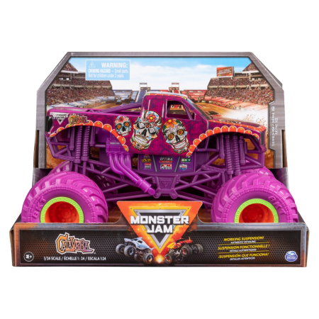 Mașinuțe, Motociclete, Elicoptere, Avioane - MONSTER JAM MASINUTA METALICA CALAVERA SCARA 1:24