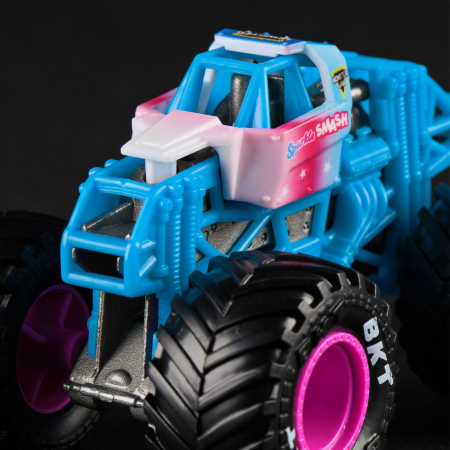 MONSTER JAM MASINUTA METALICA SPARKLE SMASH SCARA 1 LA 64 [5]