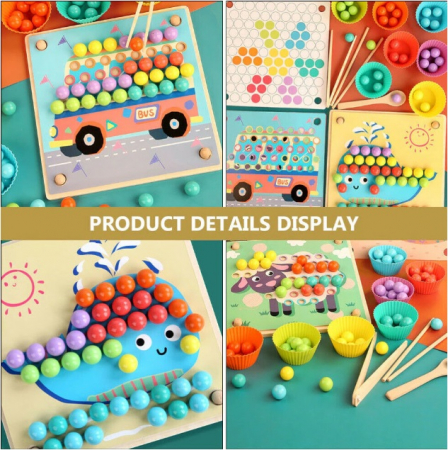 Mozaic din lemn Montessori [3]