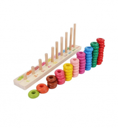 Numaratoare cu bile colorate din lemn [2]