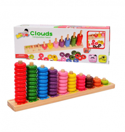 Numaratoare cu bile colorate din lemn [0]