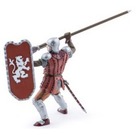 PAPO FIGURINA CAVALER CU SULITA SI SCUT ROSU [1]