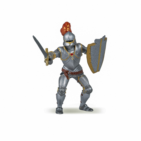 Figurine cu eroi și personaje - PAPO FIGURINA CAVALER IN ARMURA ROSIE