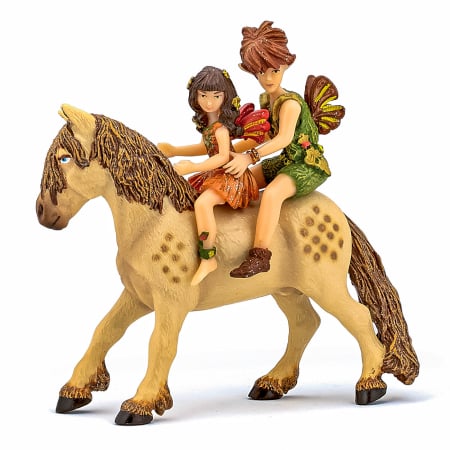 Figurine cu eroi și personaje - PAPO FIGURINA COPIII ELF SI PONEI
