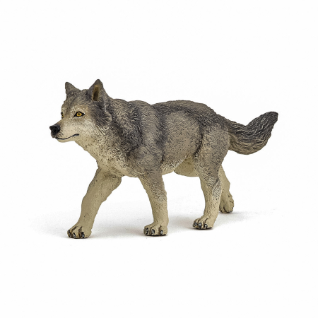 Figurine cu eroi si personaje - PAPO FIGURINA LUP GRI