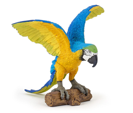 Figurine cu eroi și personaje - PAPO FIGURINA PAPAGAL ARA ALBASTRU