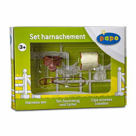 Figurine cu eroi și personaje - PAPO FIGURINA SET HARNASAMENT PENTRU CALARIE