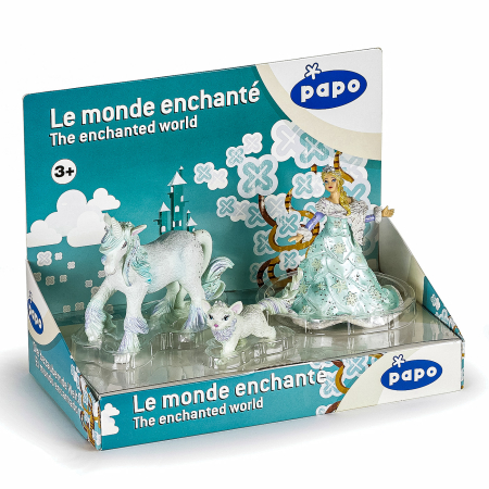Figurine cu eroi și personaje - PAPO FIGURINA SET REGINA DE GHEATA
