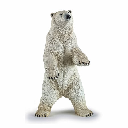 Figurine cu eroi și personaje - PAPO FIGURINA URS POLAR IN PICIOARE