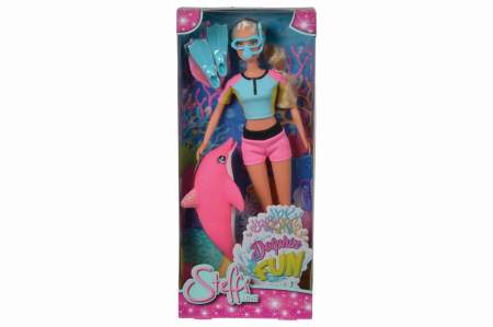 Păpuși și accesorii - PAPUSA STEFFI CU DELFIN