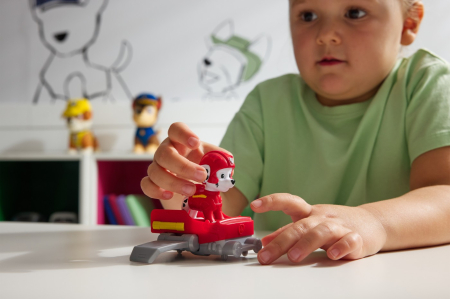 PATRULA CATELUSILOR ACTION PUPS SET VEHICUL DE SALVARE HOVERBOARD SI FIGURINA MARSHALL 5 CM [3]