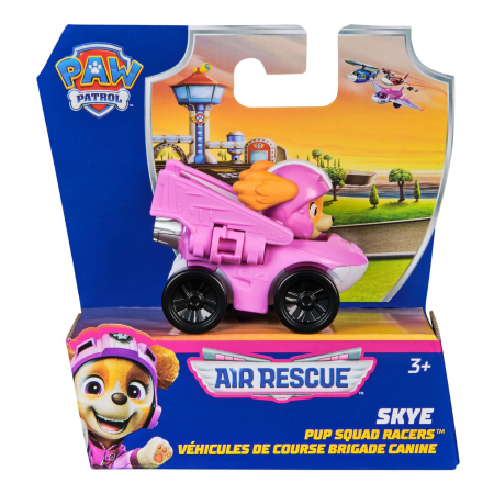 Masinute, Motociclete, Elicoptere, Avioane - PATRULA CATELUSILOR PUP SQUAD RACERS AIR RESCUE VEHICUL METALIC SKYE SCARA 1 LA 55