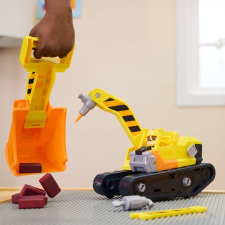 PATRULA CATELUSILOR RUBBLE SI ECHIPA VEHICUL BULDOZER MULTIFUNCTIONAL 2 IN 1 [8]