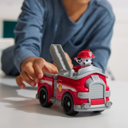 PATRULA CATELUSILOR SET VEHICUL DE BAZA MASINA DE POMPIERI SI FIGURINA MARSHALL [2]