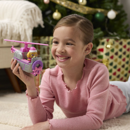 PATRULA CATELUSILOR VEHICUL SI FIGURINA SKYE CU ACCESORII DE CRACIUN [2]