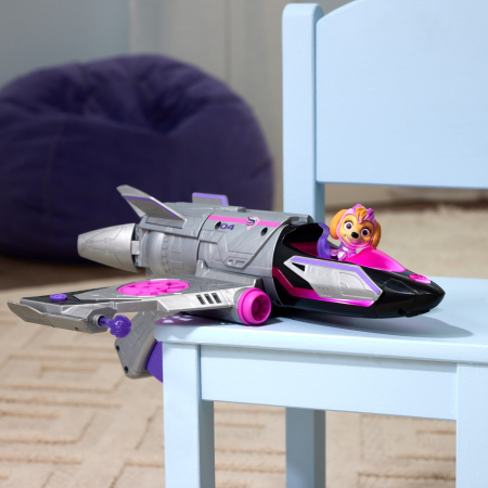 PATRULA CATELUSILOR VEHICUL TRANSFORMATOR SKYE MIGHTY MOVIE JET [4]