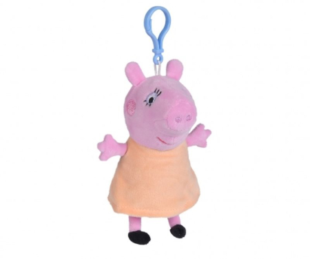 Jucării de pluș - PEPPA PIG BRELOC PLUS MUMMY PIG 10CM