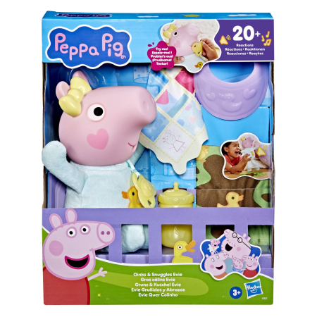 Papusi si accesorii - PEPPA PIG SET DE JOACA OINKS AND SNUGGLES PAPUSA EVIE INTERACTIVA CU ACCESORII